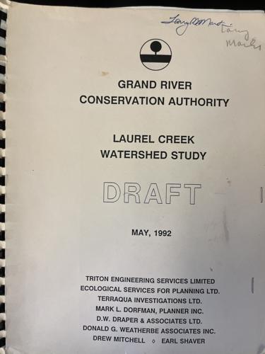 Laurel Creek Watershed Study Draft  specimen